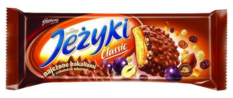 Печиво в шоколаді з фундуком та родзинками Jezyki Classic Goplana, 140 г Польща
