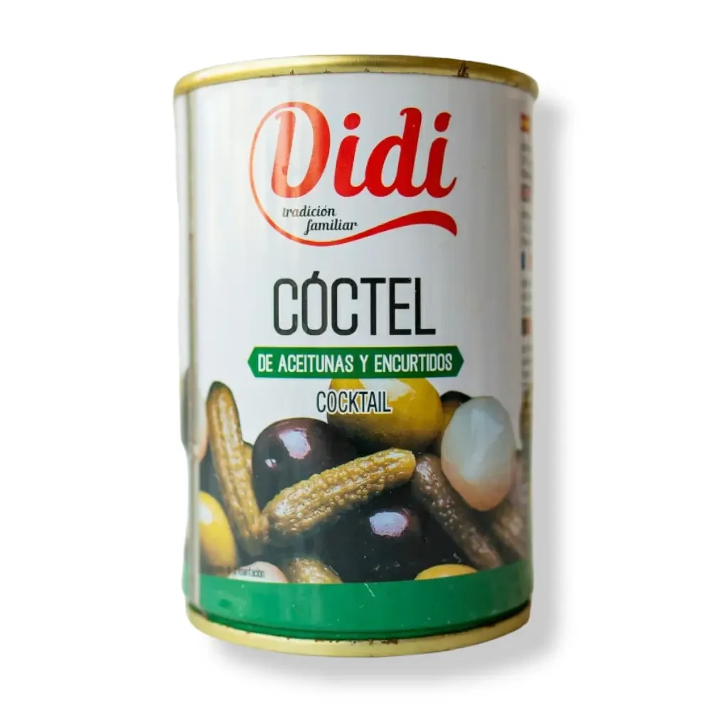 Оливки-коктейль з корнішонами та цибулею DiDi Coctel De Aceitunas y Encurtidos 280г Іспанія
