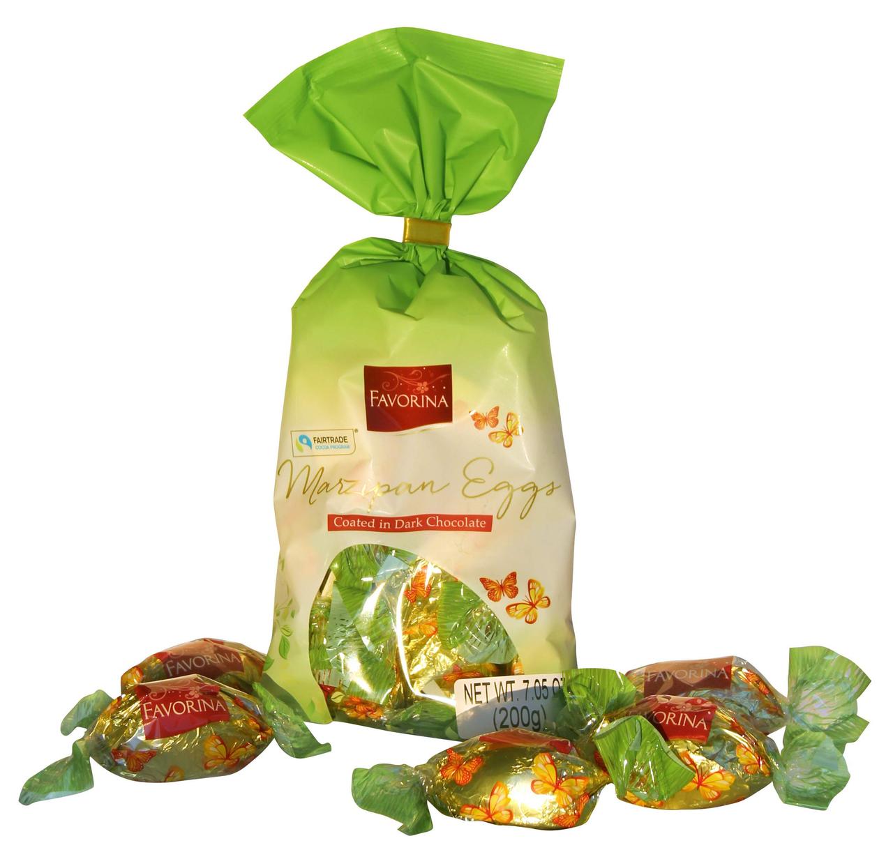 Яйця марципан у темному шоколаді Favorina Marzipan Eggs 200 г Німеччина