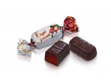 Цукерки глазуровані желейні Черрі Джеллі ТМ Бісквіт Шоколад 1кг