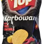 Чіпси хвилясті зі смаком чілі та лайму TOP karbowane Smak Chili Limonka 170г Польща
