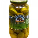 Оливки-гігант зелені із кісточкою Bravo Aceitunas Gordales con hueso 1000г Іспанія