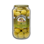 Оливки-гігант зелені із кісточкою Bravo Aceitunas Gordales con hueso 1000г Іспанія