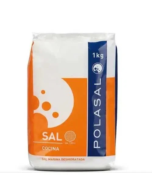 Сіль морська кухонна великокристалічна Polasal Sal Marina Deshidratada 1кг Іспанія