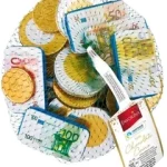 Шоколад молочний Euro Монети Favorina Banknoty i Monety 150 г Німеччина