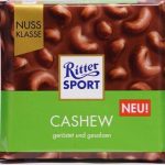 Шоколад молочний із горіхом Кеш'ю Ritter Sport CASHEW Німеччина 100 г