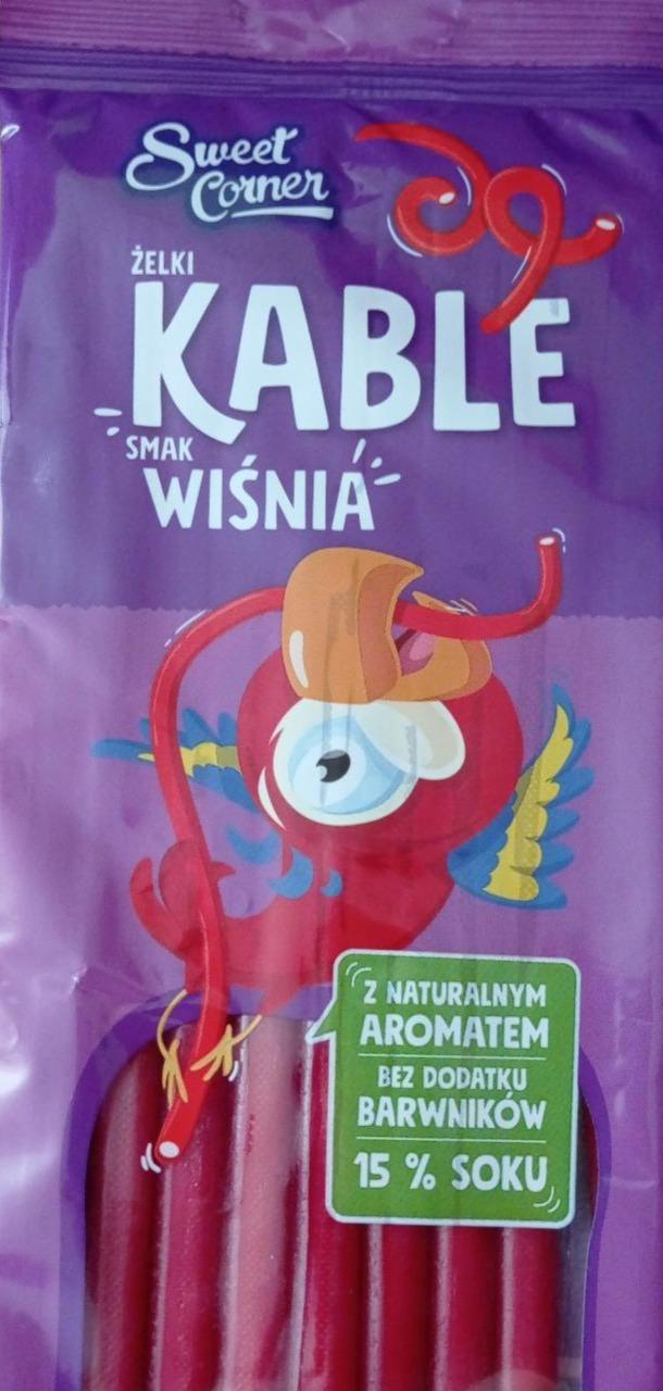 Желейні цукерки стики вишневі Sweet Corner Zelki Kable Smak Wishnia 150 г Польща