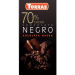 Шоколад чорний 70% какао БЕЗ ГЛЮТЕНА Torras Negro Іспанія 80г