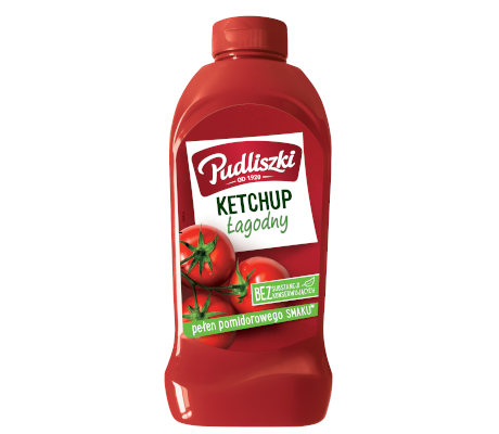 Кетчуп Лагідний БЕЗ КОНСЕРВАНТІВ Ketchup Lagodny Pudliszki 480г Польща