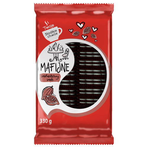 Шоколадне печиво-сендвіч із вершковим кремом "Мафія" Dr.Gerard Mafijne 330г Польща