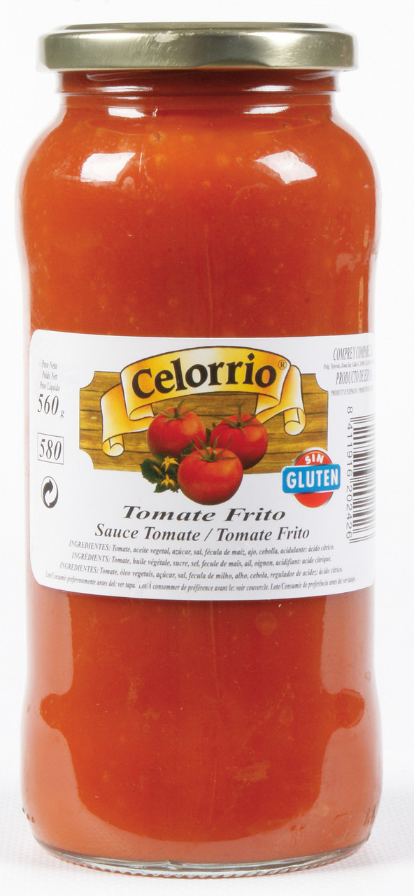 Томатне пюре із смажених помідор БЕЗ ГЛЮТЕНУ Celorrio Tomate Frito 550г Іспанія