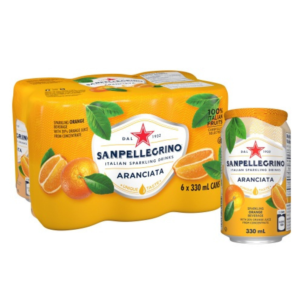 Напій безалкогольний апельсиновий Sanpellegrino Naturali Aranciata 330 мл Італія