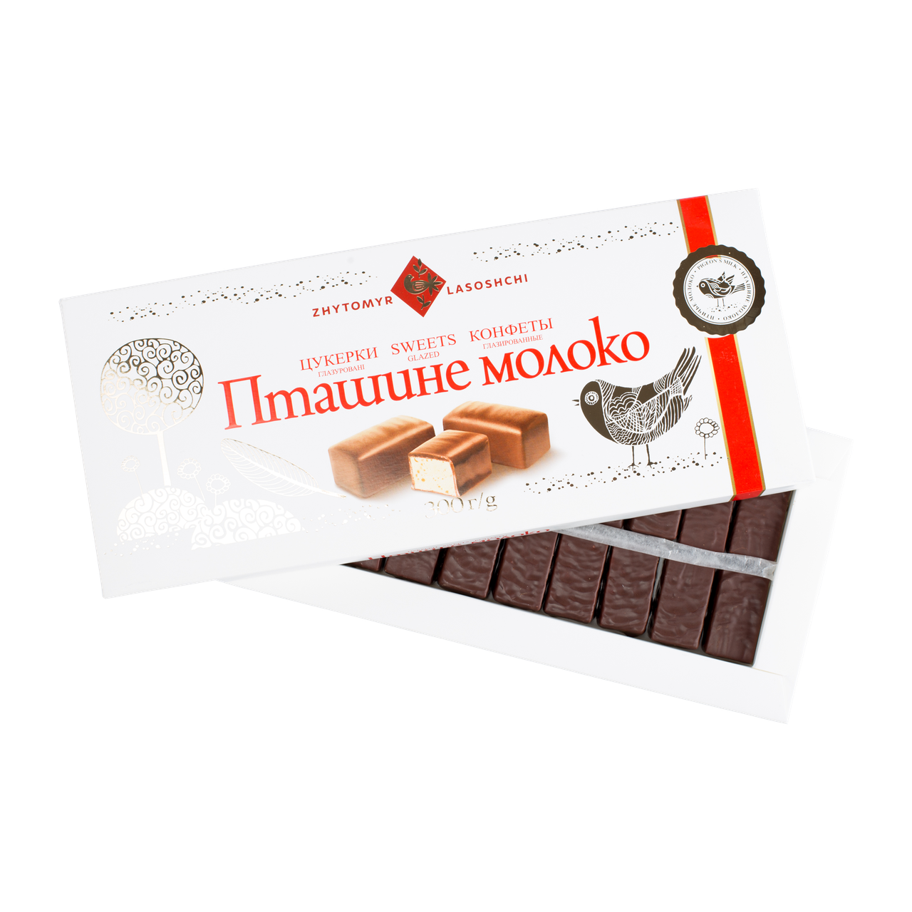 Шоколадные конфеты Птичье молоко Житомирські ласощі 300г