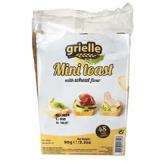 Мінітости пшеничні Grielle Mini Toast 90 г (48 шт.) Португалія