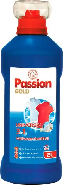 Гель для прання білих та кольорових тканин 3 в 1 Passion Gold Universal 2л Німеччина