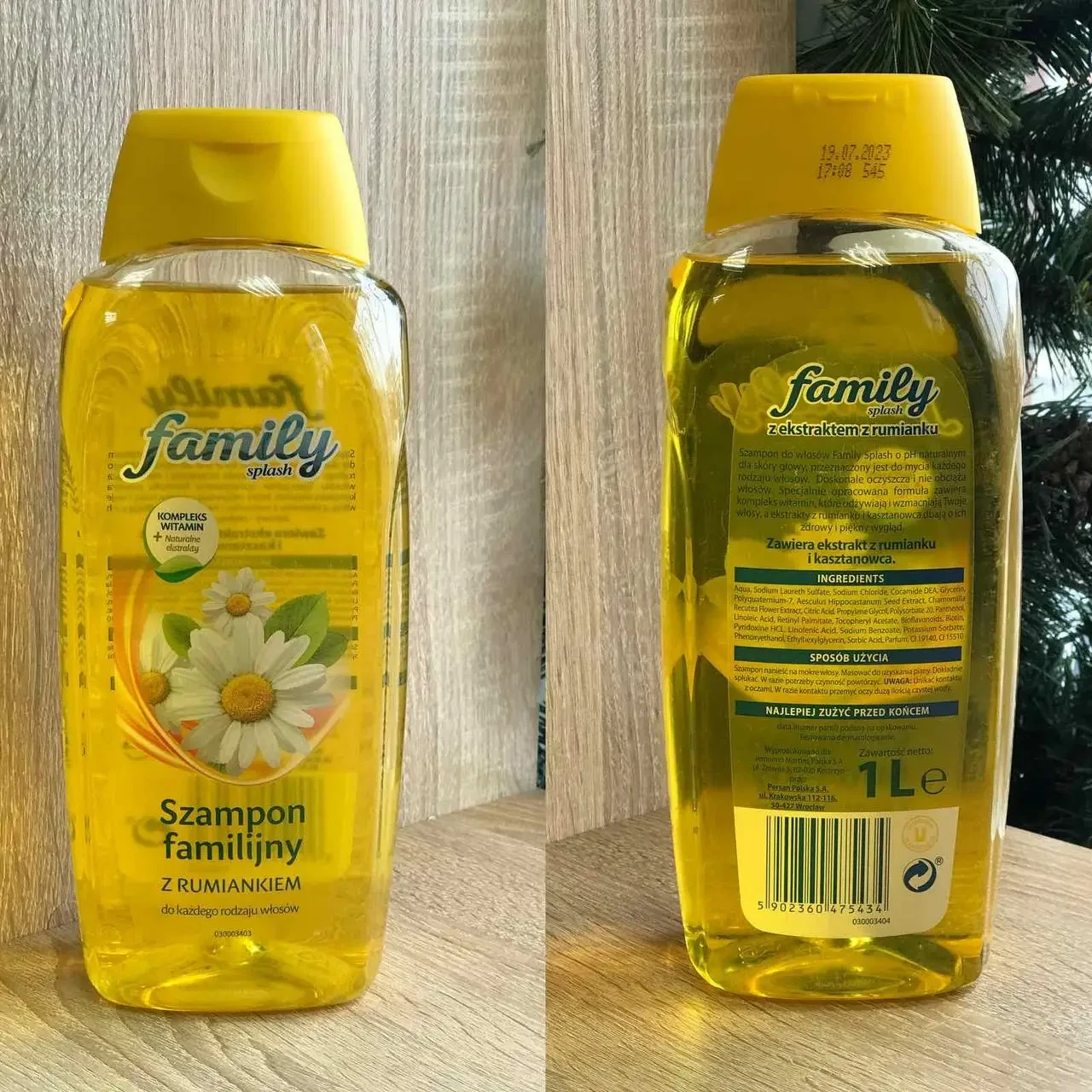 Шампунь сімейний з ромашкою Familijny Splash 1л Польща