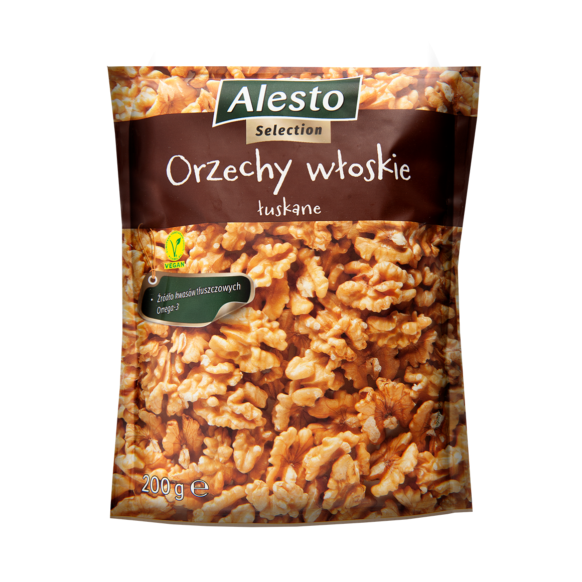 Горіх грецький очищений Alesto Orzechy Wloskie 200г Польща