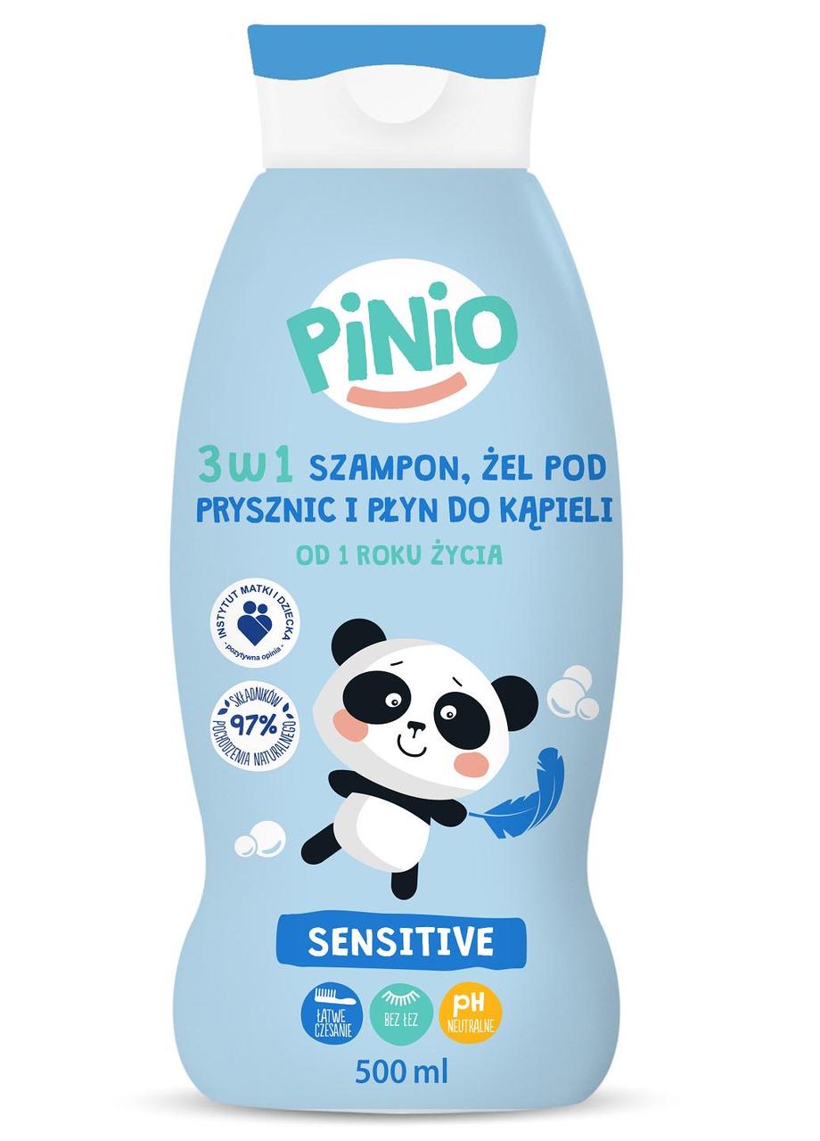 Шампунь дитячий 3 в 1 Pinio sensitive 500 мл Польща
