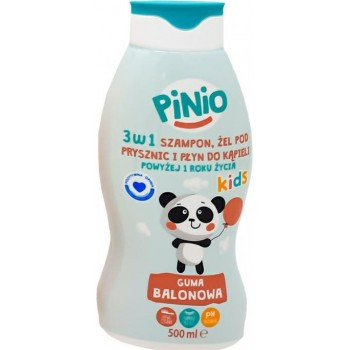 Шампунь дитячий 3 в 1 Pinio guma balonowa 500 мл Польща