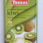 Шоколад без цукру і глютену Torras білий з шматочками ківі Іспанія 75г