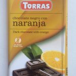 Шоколад без цукру і глютену Torras чорний з шматочками апельсина Іспанія 75г