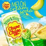 Напій газований зі смаком дині та вершків Chupa Chups Melon&Cream 345мл Корея