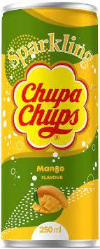 Напій газований зі смаком дині та вершків Chupa Chups Melon&Cream 330 мл ж/б