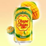 Напій газований зі смаком дині та вершків Chupa Chups Melon&Cream 330 мл ж/б