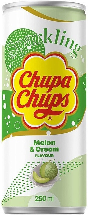 Напій газований зі смаком дині та вершків Chupa Chups Melon&Cream 250мл