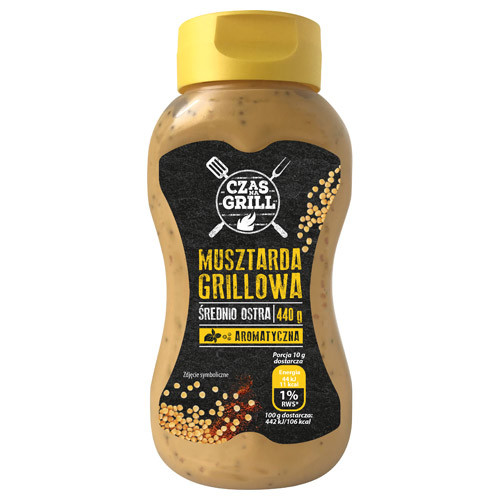 Муштарда гірчиця для гриля лагідна Czas Grill Musztarda Grillowa 440г Польща
