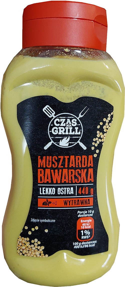 Муштарда гірчиця для гриля Баварська середньо гостра Czas Grill Musztarda Bawarska 440г Польща
