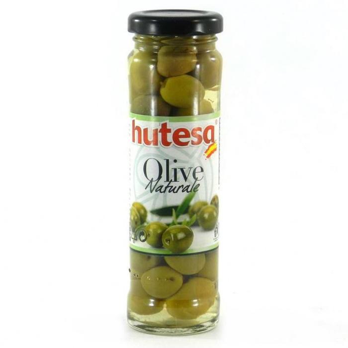 Оливки зелені з кісточкою Hutesa Olive Naturale 140/85г Іспанія