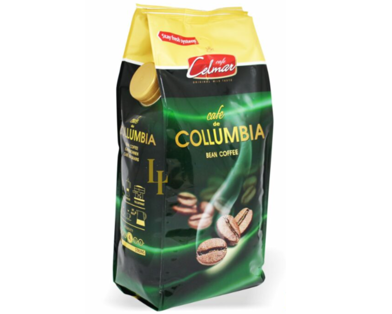 Кава у зернах Celmar Cafe Collumbia 1кг Польща