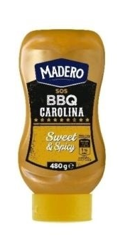 Соус медово-гірчичний для барбекю Кароліна MADERO BBQ Carolina 480г Польща