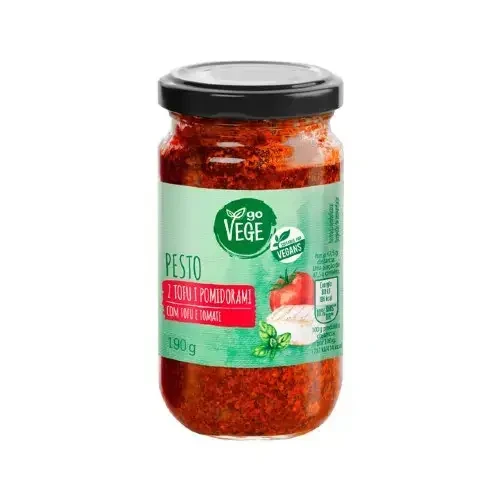 Соус  Пісто з сиром тоффі та помідорами Go Vege Pesto z Tofu i Pomidorami 190 г Польща