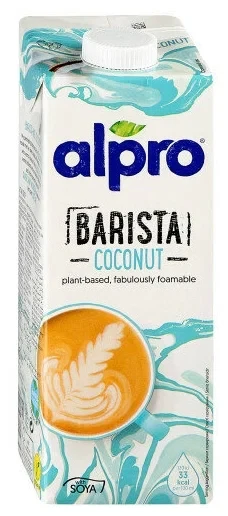 Молоко Кокосове для Бариста БЕЗ ЛАКТОЗИ БЕЗ ГЛЮТЕНА Alpro Barista Coconut 1 л Бельгія