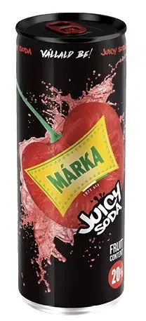 Напій сильногазований із соком і зі смаком вишні MARKA JUICY SODA 250 мл ж/б Угорщина