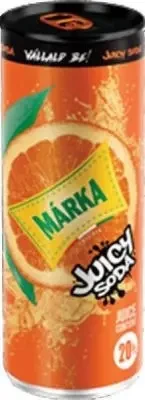 Напій сильногазований із соком і зі смаком Апельсину MARKA JUICY SODA 250 мл ж/б Угорщина