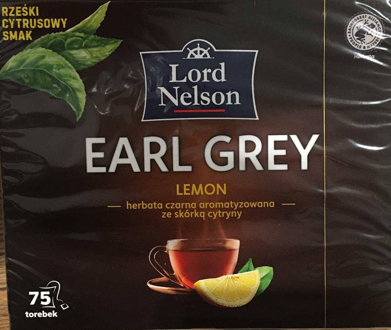 Чай чорний з бергамотом і лимоном EARL GREY Lord Nelson Польща 100 г