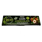 Шоколад чорний із фундуком і стевією БЕЗ ГЛЮТЕНА БЕЗ САХАРА Torras Dark Huzelnuts Stevia 300 г Іспанія