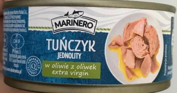 Тунець шматочками в оливковій олії Marinero Tunczyk oliwie z oliwek extra virgin 160г Польща