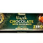 Шоколад чорний без цукру та глютену з фундуком Torras Zero Dark Huzelnuts 250 г Іспанія