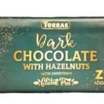Шоколад чорний без цукру та глютену з фундуком Torras Zero Dark Huzelnuts 250 г Іспанія