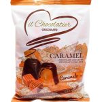 Конфеты из молочного шоколада с карамельным кремом il Chocolatier Caramel.  Состав: 60% молочный шоколад: сахар, какао-масло, сухо