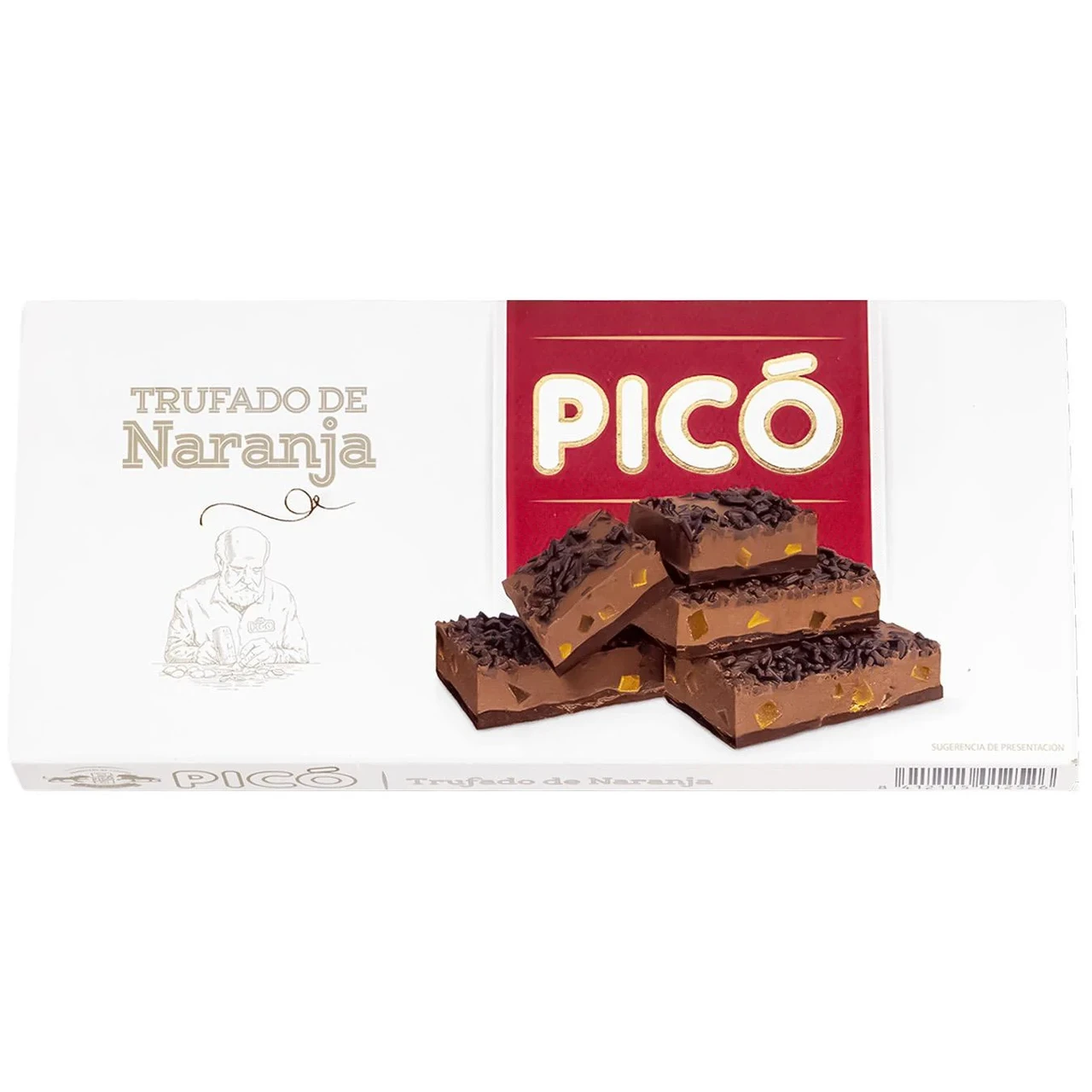 Туррон шоколадний трюфель з апельсином Pico Turron dTrufado de Naranja 150г Іспанія