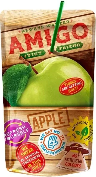 Сік яблучний Amigo 200 мл Македонія