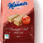 Вафлі Зимовий Міраж із запеченим яблуком та корицею Manner Winter Gluck Bratapfel-Zum 200г Австрія