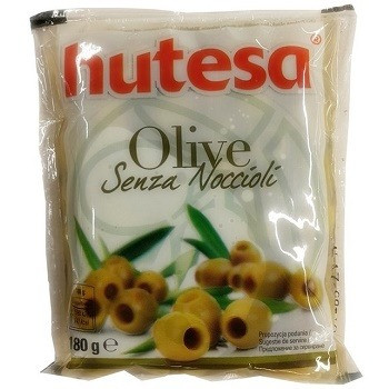 Іспанські зелені оливки без кісточки Hutesa Senza Noccioli 180г/70г Іспанія