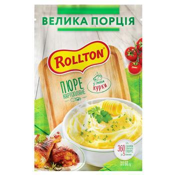 Картопляне пюре швидкого приготування зі смаком курки Rollton 60г