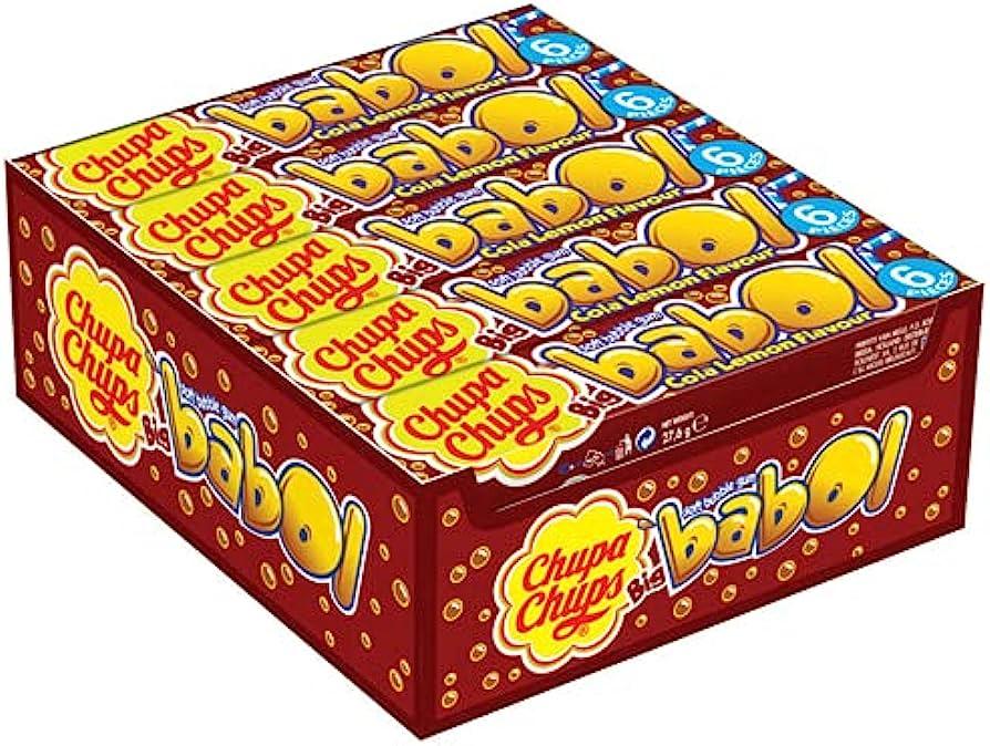 Жувальна гумка Chupa Chups Big Babol Cola Lemon Flavour 27.6 г Іспанія